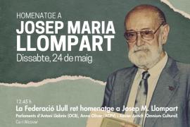 la Federació Llull ret homenatge a qui va ser el seu primer president, Josep Maria Llompart