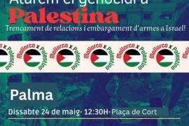 Convoquen una concentració d’urgència a la plaça de Cort de Palma amb el lema ‘Aturem el genocidi a Palestina’