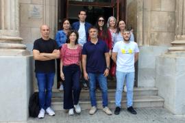 Imatge de la nova Junta Executiva del Sindicat de Periodistes de les Illes Balears.