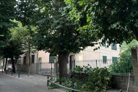 El lloc acordonat a Gran Via. Foto: P. ANDREO