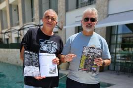 Els responsables, Ramon Colom i José A. Sarrià amb un exemplar.