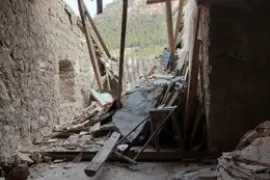 S’enfonsa part de la teulada de la Cartoixa de Valldemossa