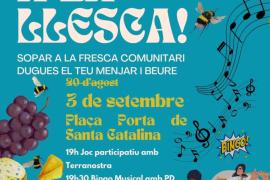 Es recupera el sopar d'agost de la plaça de la Porta de Santa Catalina de Palma del ‘Dimecres a la llesca!’