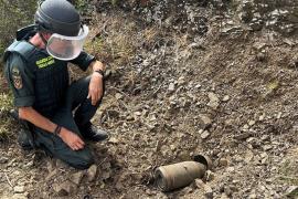 Trobat un projectil de la guerra del 1936-39 a Cala en Porter