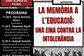 Cal Alcover acollirà la jornada formativa ‘La memòria a l’Educació, eina contra la intolerància’
