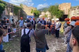 Col·locació de la primera pedra de Can Morató, que serà la nova seu de Caixa Colonya