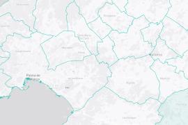 L'Atles Fotovoltaic del Govern és només en castellà i amb noms de municipis com Lluchmayor, Marrachí, Palma de Mallorca, Esporlas, Bañalbufar, Santañy, Las Salinas, San Lorenzo o La Puebla...