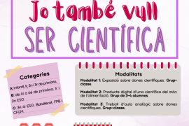 En marxa la sisena edició del concurs '11F: Jo també vull ser científica' per a promoure vocacions científiques entre les nines i adolescents