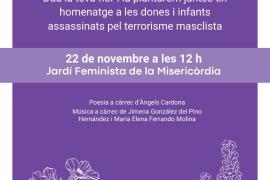Sembrada col·lectiva en homenatge a les víctimes de la violència masclista al Jardí Feminista de la Misericòrdia