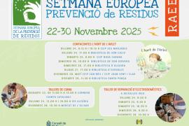 El Consell de Mallorca celebra la Setmana Europea de la Prevenció de Residus amb 27 activitats centrades en els aparells elèctrics i electrònics