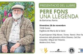 Tomeu Ramis presenta a l'església de Maria de la Salut el llibre ‘Pere Fons una llegenda’