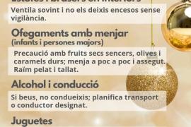 Recomanacions del servei d’emergències 112 per aquestes festes