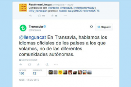 Transavia menysprea la llengua catalana