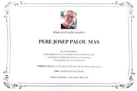 [VÍDEO] Primer homenatge a Pere Palou i Mas i velatori