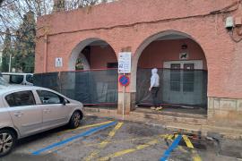 El Mercat amb tanques per les obres.