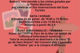 Los guías turísticos celebrarán su Día Internacional este sábado con rutas benéficas por la Palma marinera