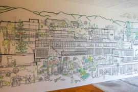 Inauguració del mural 'Actuem ara! La UIB davant l’emergència climàtica!'