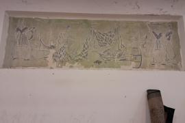 Les obres al Mercat destapen dos murals que poden ser de l'artista solleric Juli Ramis