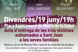 Primera identificació a Mallorca de víctimes republicanes enterrades en una fossa