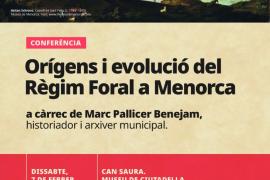 Conferència sobre el règim foral a Menorca
