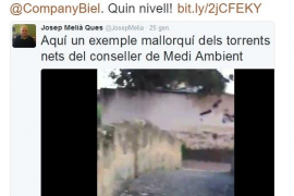 Josep Melià utilitza un vídeo antic per criticar la brutícia dels torrents.