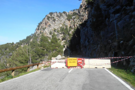 La carretera tancada d’Estellencs-Andratx s’obrira aquest dissabte.