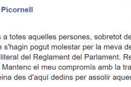 Picornell: «Errare humanum est»