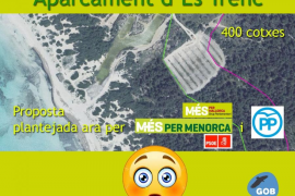GOB: «L'acord de MÉS i PSOE amb el PP per permetre l’aparcament d’Es Trenc és vergonyós»