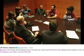 La CUP Capgirem Barcelona amb Josep Valtonyc.