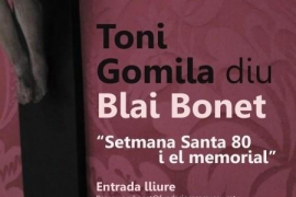 Cartell de l’espectacle Pregó de Setmana Santa Blai Bonet.