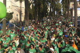 Manifestació del sector educatiu durant la legislatura de José Ramón Bauzá.