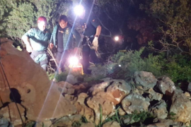 L'espeleobussejador Francesc Gràcia, rescatat amb vida després de passar més de dos dies a l'interior de la cova de Sa Piqueta.