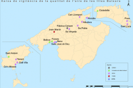 Registrats nivells elevats d'ozó a dos punts de Palma i un a Maó