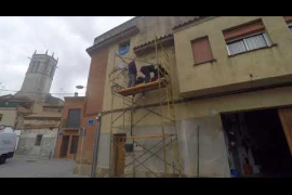 Time-lapse del mural dedicat a Jordi Cuixart a Santa Perpètua de Mogoda