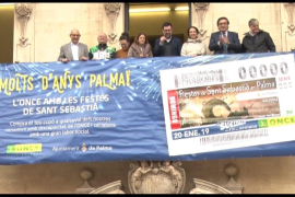 Presentció del cupó de laONCE dedicat a les festes de Sant Sebastià de Palma