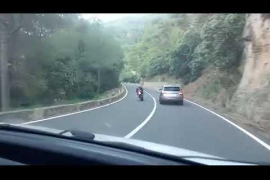 Imatges enregistrades per un conductor ahir.