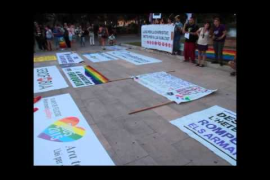 Manifestació a favor dels drets del col·lectiu LGTBI a Palma 2015